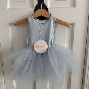 I Love Plum Blue and Silver Tulle Dress